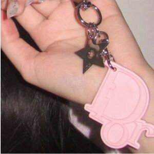 Dior Pink  Keychain Charm